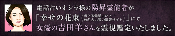 幸せの花束、吉田羊さん